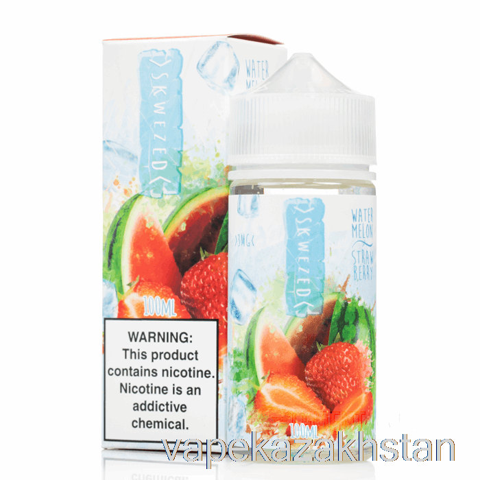 Vape Disposable ICE Watermelon Strawberry - Skwezed - 100mL 0mg